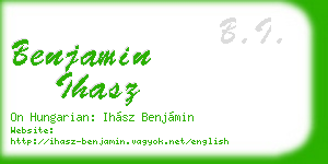 benjamin ihasz business card